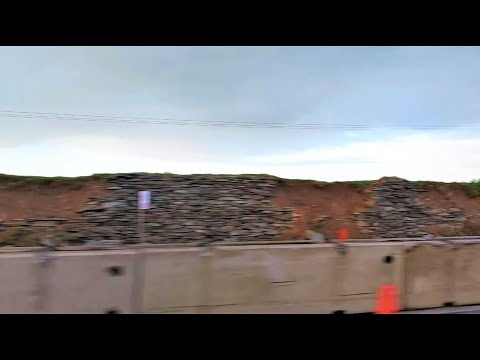 Collapse of Cornish Stone Hedges A3075