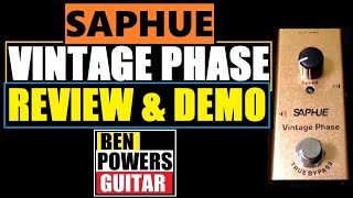 Video thumbnail for Saphue Vintage Phase Pedal Review & Demo - Squier Bullet Strat by Ben Powers Guitar
