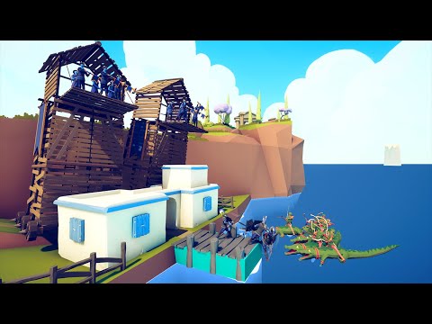 TOWERS vs CROCODILES 🐊 | Totally Accurate Battle Simulator TABS