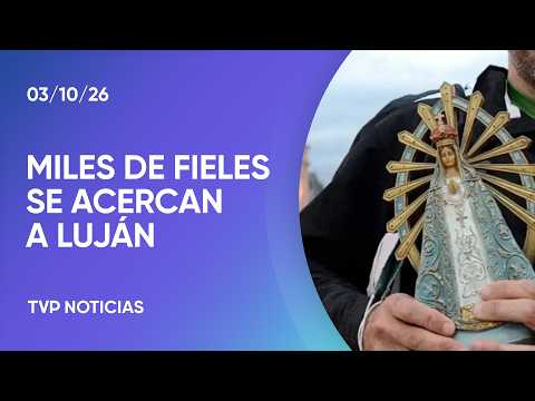 Miles de fieles pasan por General Rodríguez en la 52° peregrinación a Luján