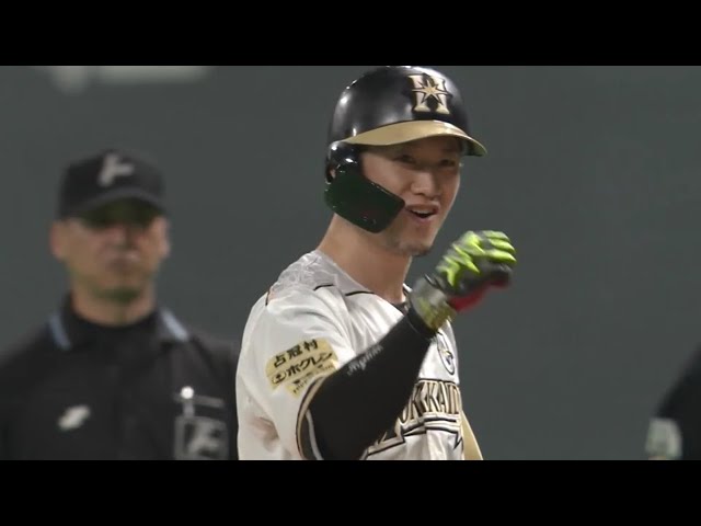 【8回裏】今日3打点目!! ファイターズ・西川 試合の終盤で貴重なタイムリーヒット!! 2020/9/15 E-F
