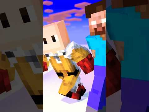 "Insane Minecraft Animation: Herobrine vs One Punch Man!" #shorts