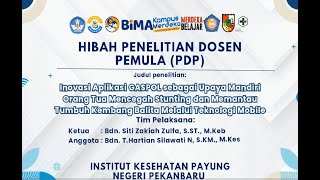 Inovasi Aplikasi GASPOL sebagai Upaya Mandiri Orang Tua Mencegah Stunting