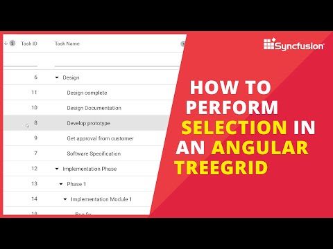 How to Perform Selection in an Angular Tree Grid