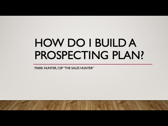 Video Pronunciation of prospecting in English