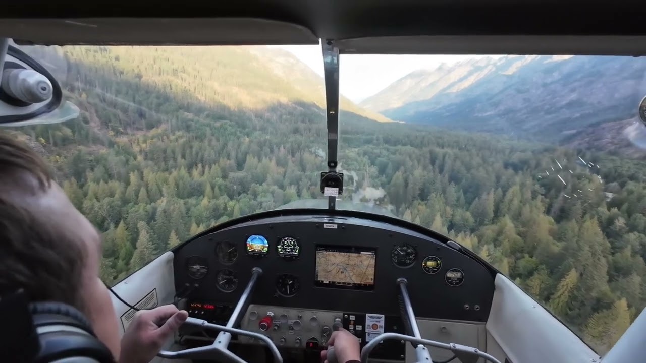 Landing to the west at Stehekin State Airport 6S9
