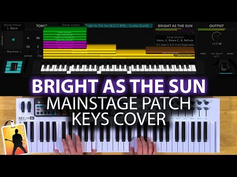 Bright As The Sun MainStage patch keyboard cover - Hillsong Worship