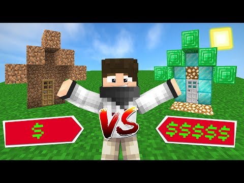 100.000 TL EV VS 1 TL EV - Minecraft Ev Kapışmaları