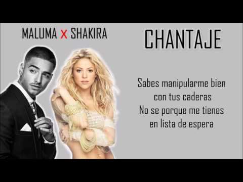 Chantaje - Shakira Ft Maluma (Letra/Lyrics)