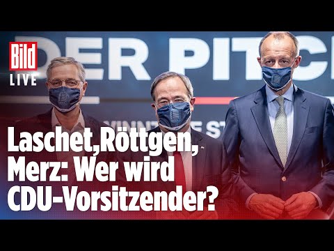 🔴 Schlacht um CDU-Vorsitz: Röttgen, Laschet und Merz diskutieren in Debatte | BILD Live