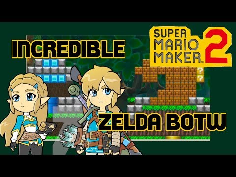 Super Mario Maker 2 (SMM2) - Beyond the Great Plateau (BOTW) - INCREDIBLE Zelda BOTW! -No Commentary