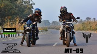 Kawasaki Z900 Vs Yamaha MT-09 | Comparison | Drag Race | Amazing Performance