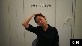 NUHS Physiotherapy - Upper Trapezius Stretch