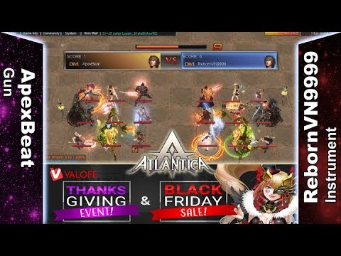Titan 26/11/2017 PM - ApexBeat vs RebornVN9999 - Atlantica Online