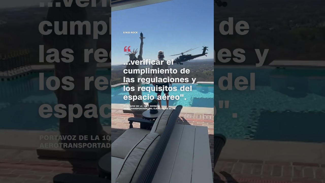 Helicóptero Apache sobrevuela la casa de Kid Rock y el Ejército de EE.UU. investiga el incidente