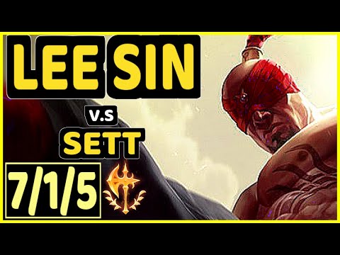 SEVENARMY (LEE SIN) vs SETT - 7/1/5 KDA JUNGLE CHALLENGER GAMEPLAY - EUW