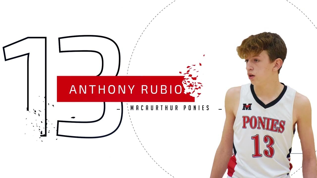 🏀🔥 Anthony Rubio #13 8th Grade MacArthur Middle School Game Highlight Video 2022