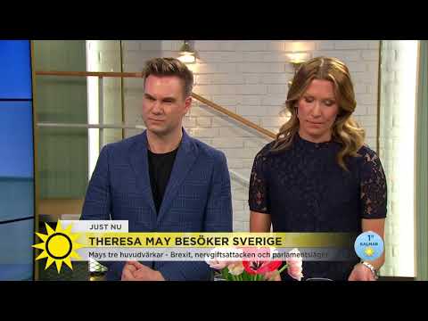 Theresa May i Sverige: ”Sverige är viktigt för Storbritannien” - Nyhetsmorgon (TV4)