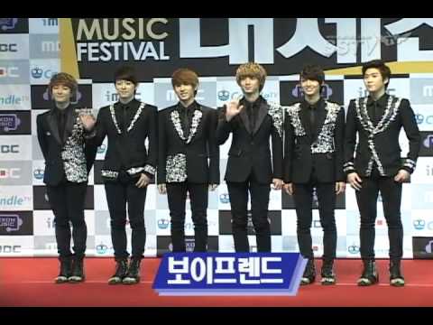 111231 SSTV - MBC 가요대제전 RED CARPET B1A4-틴탑-보이프렌드 [FULL]