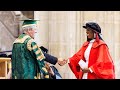 Queen of Afrobeats Tiwa Savage sings at her Honorary Degree ceremony!