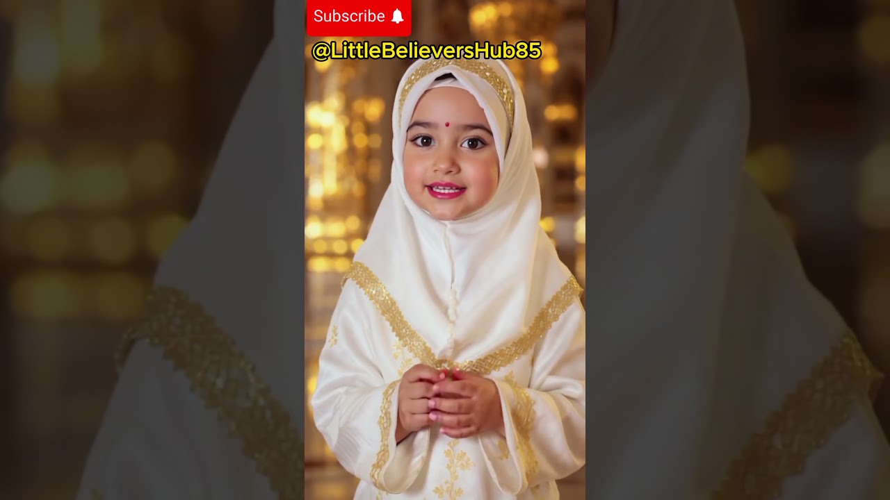 Sweetest Naat by AI Muslim Girl | Soothing & Spiritual 🌸 #MiniMuslims