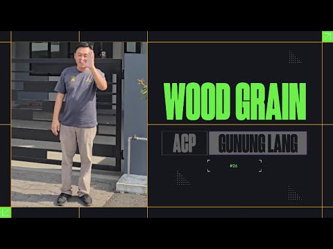 Acp With Wood Grain Ceiling