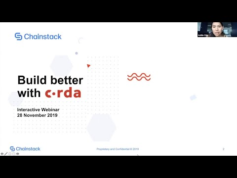 Build better with Corda webinar 28 Nov 2019