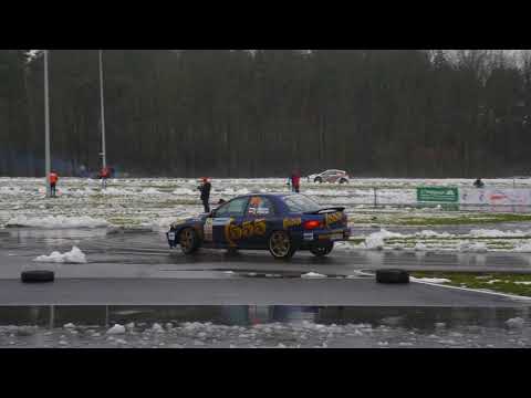 55 Rajd Barbórka 2017 - Subaru Impreza 555, załoga Michał Pryczek, Jacek Pryczek na OS 3 Tor Modlin