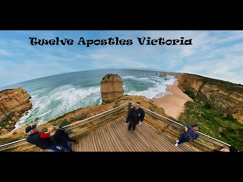 Twelve Apostles Area Victoria Australia By Drone