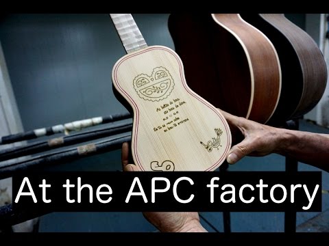Przyjazne Ukulele At the APC factory with Antonio Pinto Carvalho!