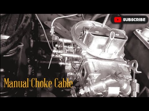 Installing a Manual Choke Cable