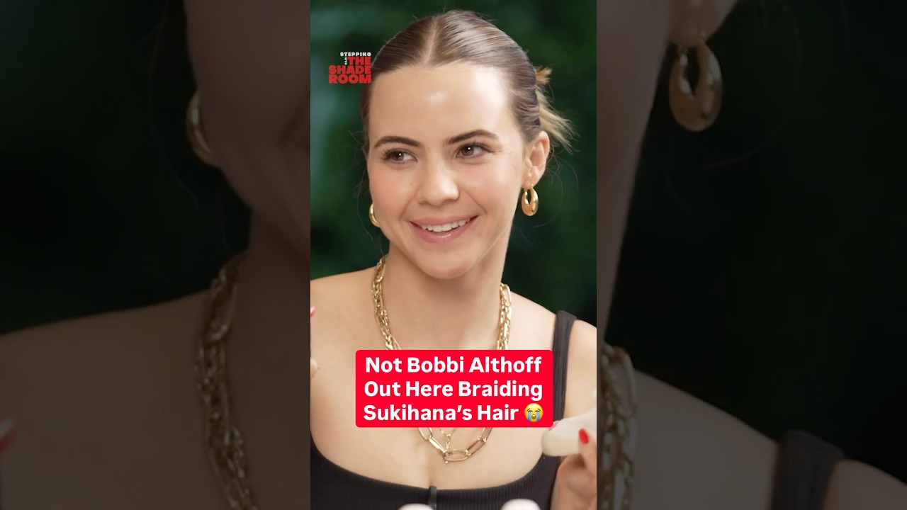 Not Bobbi Althoff Out Here Braiding Sukihana's Hair! 😭 #bobbialthoff #sukihana