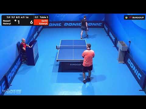 11:35 Nazarii Haievyi - Serhii Kalenyk 18.09.2023 TT Euro.Cup Ukraine Master. TABLE 3