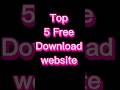 Top 5 Best FREE MOVIE WEBSITES To Download And Watch 2023 Shorts Video Viral