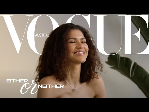 Zendaya plays 'Either or Neither' with Vogue Australia