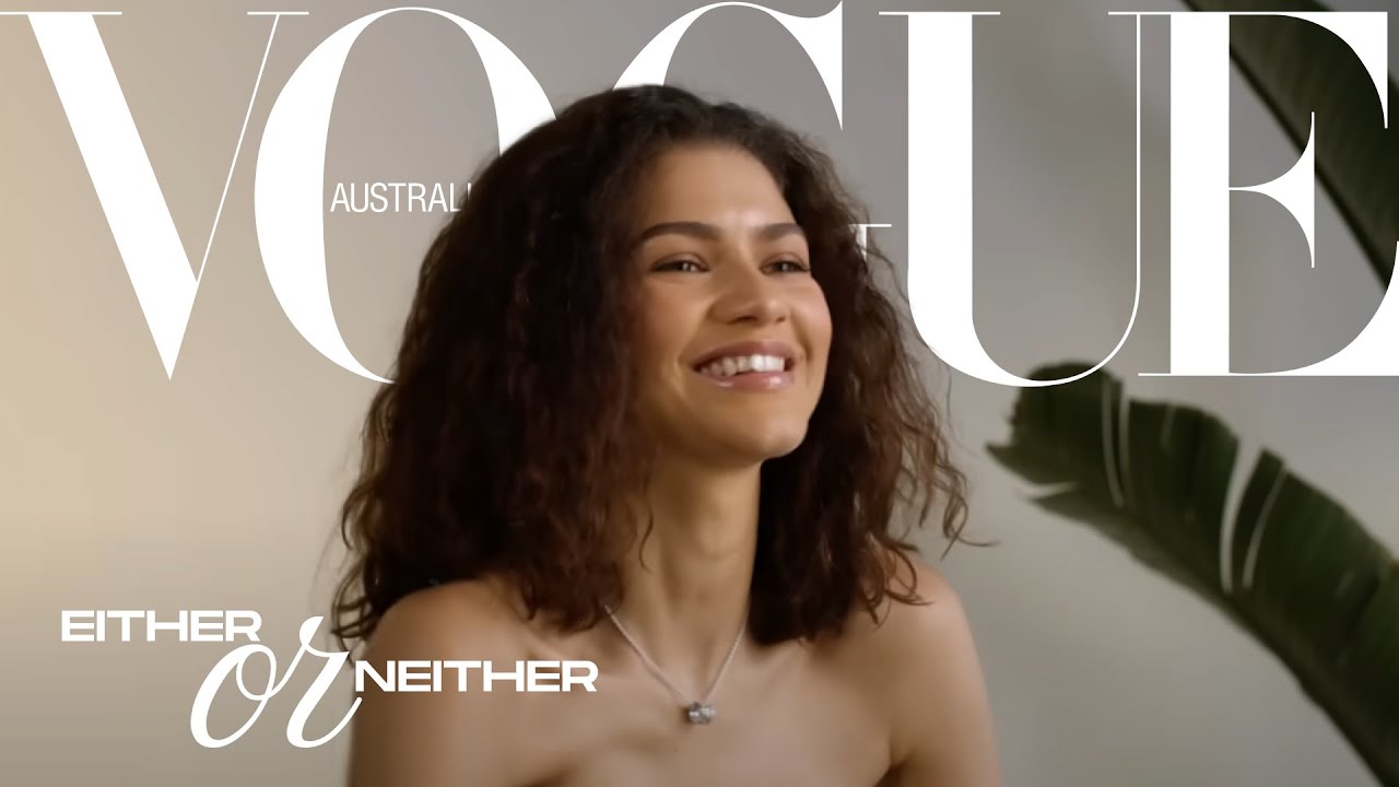 Zendaya plays 'Either or Neither' with Vogue Australia