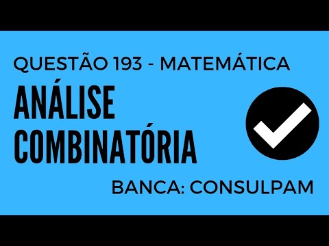 Question 193 - Mathematics - Combinatorial Analysis - CONSULPAM