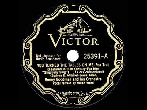 1936 HITS ARCHIVE: You Turned The Tables On Me - Benny Goodman (Helen Ward, vocal)