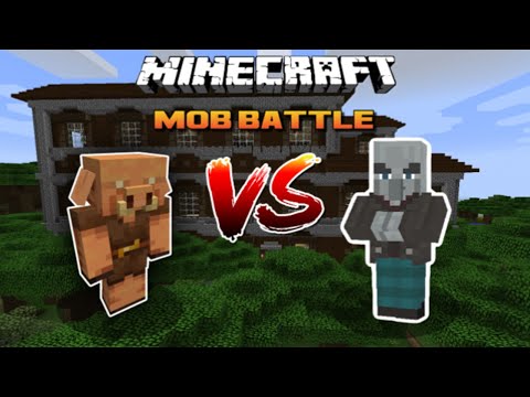 MINECRAFT PIGLIN VS VINDICATOR (MOB BATTLES)