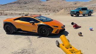 Lamborghini vs Canon Balls
