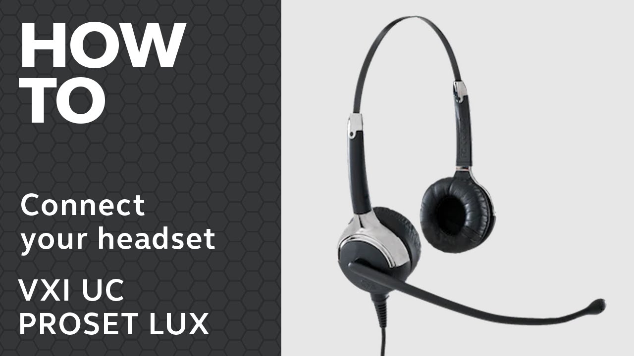 Get started with your VXi UC ProSet LUX™ 5031U+ | Jabra Support