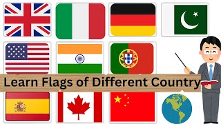 WORLD FLAGS | Learn Flags of Different Countries | Country Flags for Kids | Kids learning