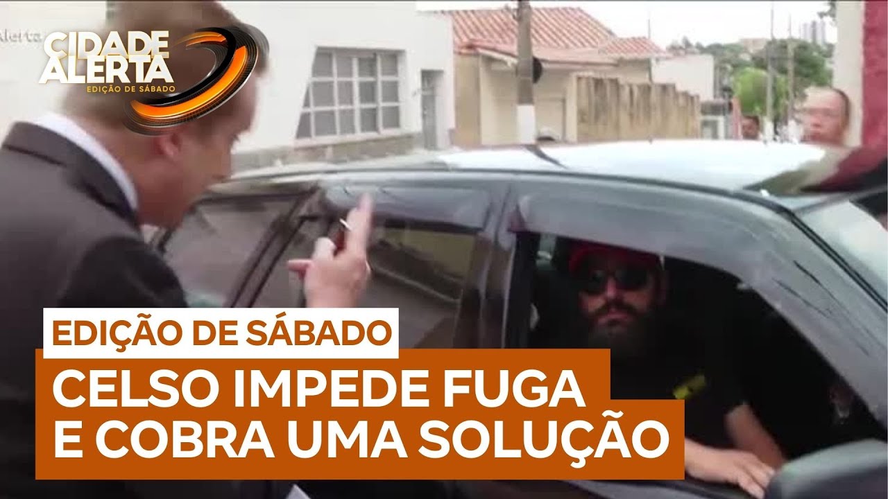 'Desce do carro!': Russomanno impede fuga de dono de agência que vende veículos sem documentos