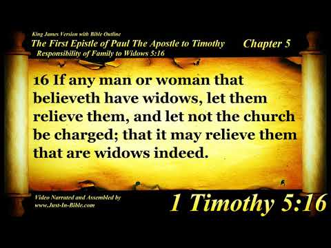 1 Timothy Chapter 5 - Bible Book #54 - The Holy Bible KJV Read Along Audio/Video/Text
