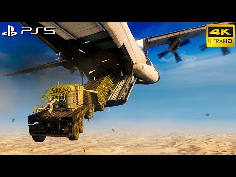 Uncharted 3: Drake's Deception - PS5 Gameplay | 4K 60FPS “Cargo Plane Crash”