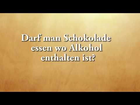 Darf man Schokolade essen wo Alkohol enthalten ist?