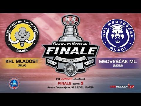 Highlights - Game 2 FINALE PH Juniori - KHL Mladost vs KHL Medveščak Mladi