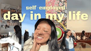 a productive day in my life working for myself✨💻🍵💌 // self-employed business owner vlog