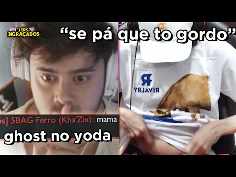 YODA TILTADO COM O GHOST NA LIVE E VAZOU BUCHO DO MARKIN - CLIPS ENGRAÇADOS #166