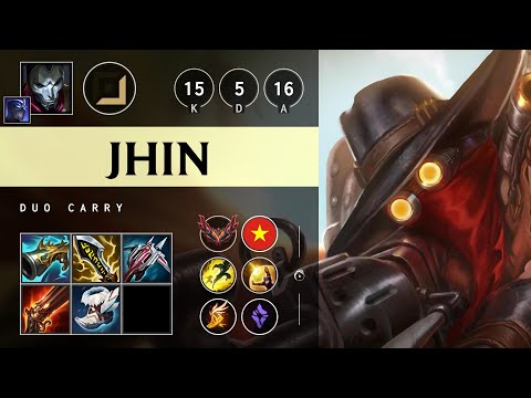 Jhin ADC vs Lucian: Rampage - VN Grandmaster Patch 14.24
